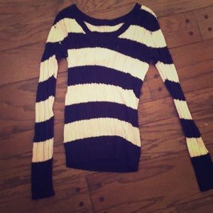 Blue and white striped sweater 💙💕✨